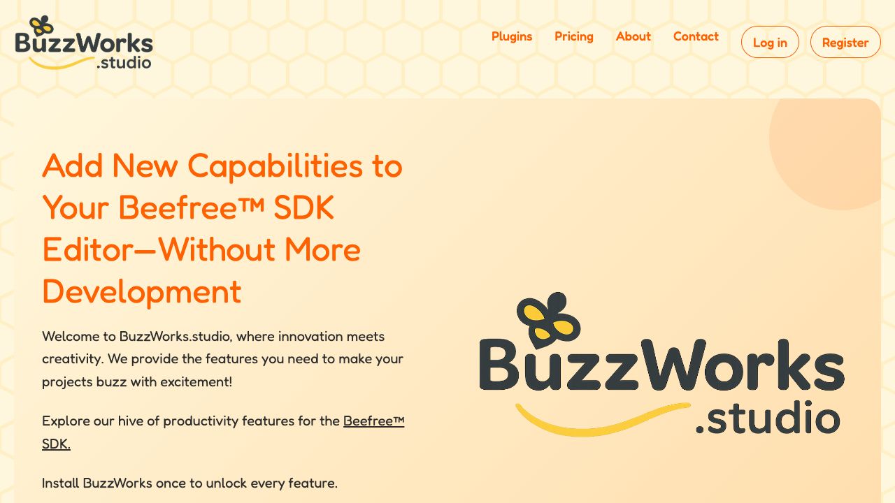BuzzWorks.Studio Beefree SDK add-on website